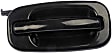 80112 Rear, Passenger Side Smooth Black Exterior Door Handle, Without Key Hole, Help Series