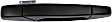 80115 Front, Passenger Side Smooth Black Exterior Door Handle, Without Key Hole, Help Series
