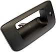 80122 Help Series Tailgate Handle Bezel, Smooth Black Plastic