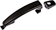 80138 Front, Driver or Passenger Side Smooth Black Exterior Door Handle, With Key Hole, Help Series