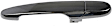 80156 Rear, Driver Side Chrome Exterior Door Handle, Without Key Hole, Help Series