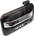 80199 Front, Driver Side Chrome Lever with Black Bezel Exterior Door Handle, With Key Hole, Help Series
