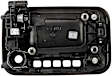 80199 Front, Driver Side Chrome Lever with Black Bezel Exterior Door Handle, With Key Hole, Help Series