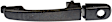 80259 Front, Driver Side Textured Black Exterior Door Handle, With Key Hole, Help Series