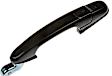 80326 Rear, Passenger Side Smooth Black Exterior Door Handle, Without Key Hole, Help Series