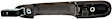 80326 Rear, Passenger Side Smooth Black Exterior Door Handle, Without Key Hole, Help Series