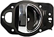 80370 Front Or Rear, Passenger Side Chrome Lever with Black Bezel Interior Door Handle, Help Series