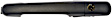 80373 Front, Driver or Passenger Side, or Rear, Passenger Side - Cargo Smooth Black Exterior Door Handle, With Key Hole, Help Series
