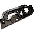 80376 Front, Passenger Side Chrome Lever with Black Bezel Interior Door Handle, With Door Lock Button, Help Series