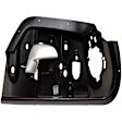 80376 Front, Passenger Side Chrome Lever with Black Bezel Interior Door Handle, With Door Lock Button, Help Series