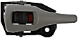 80412 Front Or Rear, Driver Side Smooth Gray Interior Door Handle, With Door Lock Button, Help Series