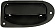 80420 Rear, Passenger Side Textured Black Exterior Door Handle, Without Key Hole, Extended Cab Pickup, Help Series