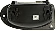 80420 Rear, Passenger Side Textured Black Exterior Door Handle, Without Key Hole, Extended Cab Pickup, Help Series