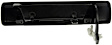 80437 Front, Driver Side Smooth Black Exterior Door Handle, Without Key Hole, Help Series