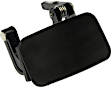 80445 Driver Side Smooth Black Exterior Door Handle, Without Key Hole, Help Series