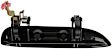 80463 Smooth Black Exterior Door Handle, Without Key Hole, Help Series