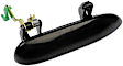 80464 Smooth Black Exterior Door Handle, Without Key Hole, Help Series