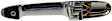 80528 Chrome Exterior Door Handle, Without Key Hole, Help Series