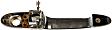 80532 Front, Driver Side Chrome Exterior Door Handle, With Key Hole, Help Series