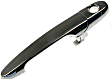 80532 Front, Driver Side Chrome Exterior Door Handle, With Key Hole, Help Series