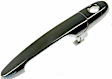 80532CD Front, Driver Side Silver Exterior Door Handle, With Key Hole, Help Series