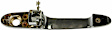 80532CD Front, Driver Side Silver Exterior Door Handle, With Key Hole, Help Series