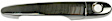 80532CD Front, Driver Side Silver Exterior Door Handle, With Key Hole, Help Series