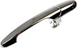 80535 Rear, Driver Side Chrome Exterior Door Handle, Without Key Hole, Help Series