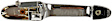 80535 Rear, Driver Side Chrome Exterior Door Handle, Without Key Hole, Help Series
