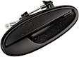 80536 Front, Passenger Side Smooth Black Exterior Door Handle, Without Key Hole, Help Series