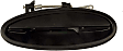 80539 Rear, Driver Side Textured Black Exterior Door Handle, Without Key Hole, Help Series