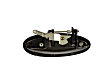 80539 Rear, Driver Side Textured Black Exterior Door Handle, Without Key Hole, Help Series
