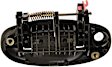 80555 Front, Passenger Side Smooth Black Exterior Door Handle, With Key Hole, Help Series