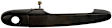 80561 Front, Passenger Side Textured Black Exterior Door Handle, With Key Hole, Help Series