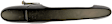 80563 Rear, Passenger Side Textured Black Exterior Door Handle, Without Key Hole, Help Series