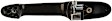 80569 Textured Black Exterior Door Handle, Without Key Hole, Help Series