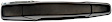 80575 Rear, Passenger Side Textured Black Exterior Door Handle, Without Key Hole, Help Series