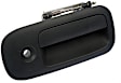 80589 Front, Passenger Side Textured Black Exterior Door Handle, With Key Hole, Help Series