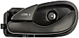 80633 Front or Rear, Driver Side Textured Black Interior Door Handle, With door lock button, Help Series