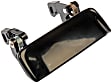 80643 Front, Driver or Passenger Side Smooth Black Exterior Door Handle, Without Key Hole, Help Series