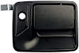 80646 Front, Passenger Side Smooth Black Exterior Door Handle, With Key Hole, Help Series