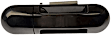 80647 Front, Passenger Side Smooth Black Exterior Door Handle, Without Key Hole, Help Series