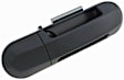 80649 Rear, Passenger Side Smooth Black Exterior Door Handle, Without Key Hole, Help Series