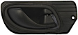 80659 Front, Passenger Side Textured Black Interior Door Handle, With Door Lock Button, Help Series