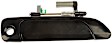 80667 Front, Passenger Side Smooth Black Exterior Door Handle, With Key Hole, Sedan, Help Series
