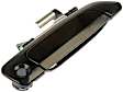 80667 Front, Passenger Side Smooth Black Exterior Door Handle, With Key Hole, Sedan, Help Series