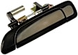 80670 Rear, Driver Side Smooth Black Exterior Door Handle, Without Key Hole, Sedan, Help Series