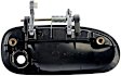 80673 Front, Driver Side Chrome Lever with Black Bezel Exterior Door Handle, With Key Hole, Help Series