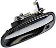 80673 Front, Driver Side Chrome Lever with Black Bezel Exterior Door Handle, With Key Hole, Help Series