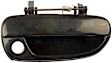 80683 Front, Passenger Side Smooth Black Exterior Door Handle, With Key Hole, Help Series